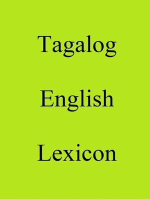 cover image of Tagalog English Lexicon